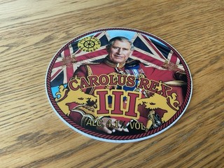 Jolly Sailor Carolus III King Charles III Coronation Beer Pump Clip Royal Family
