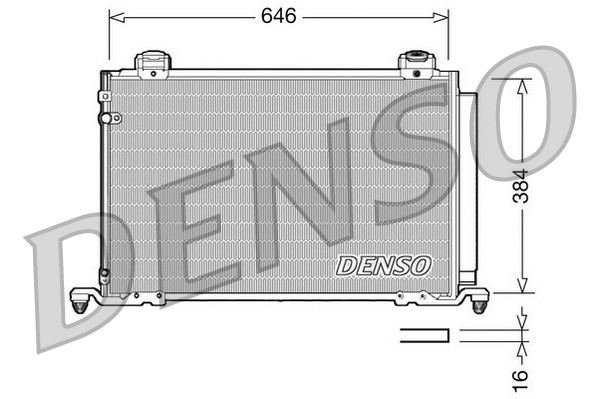 Für DENSO DCN50026 Air conditioning condenser DCN50026 A/C condenser (with drye