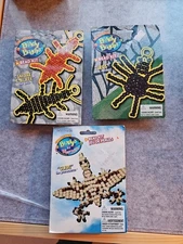 Beady Buddy's Bead Kit 1998/ 2000 Lot of 3 Spider, Ants & Glide Pterosaurus New 