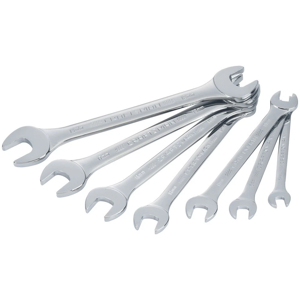 Craftsman CMMT44188 Chrome Vanadium Metric Standard Open End Wrench Set 7-Pc New - Image 3 of 3