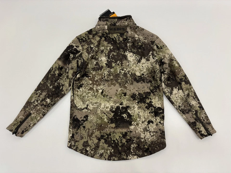 Habit Shadow Series Windproof Mens Fleece Jacket Veil Camo Wideland Wolf L NWT - Image 4 of 4