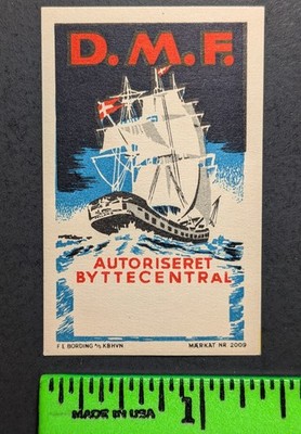 Vintage Shipping Import Export German Poster Stamp