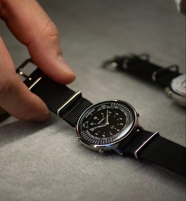 SEIKO Metronome Watch Fragment Edition Black Stainless Steel