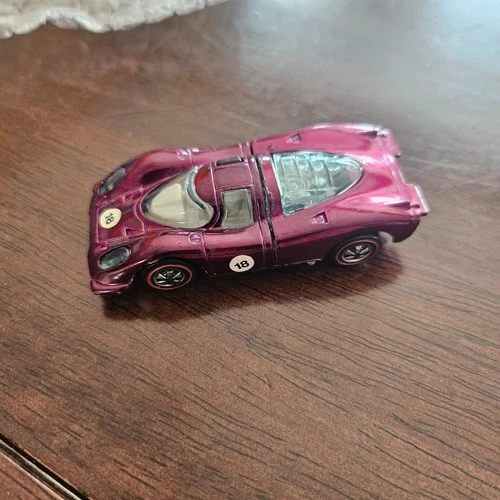 New ListingHot Wheels Porsche 917 Redline #6416 Spectraflame Magenta 1970 Clean USA