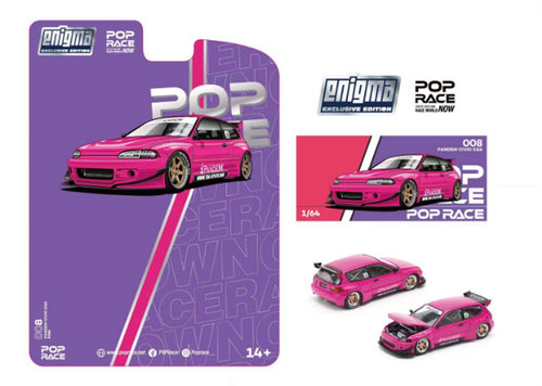 Voiture Miniature 1:64 Model Collect MC - Honda Civic EG6 / Nissan GT-R R35 Pandem - Neuf Avec Boîte