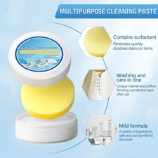 Shoe Cleaning Cream with Sponge Multi-Functional Cleaning  Stain Removal Cream