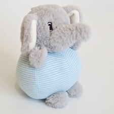 BoBo Buddies Plush Edgar Elephant Security Lovey Baby Stuffed Toy Rattle Chime