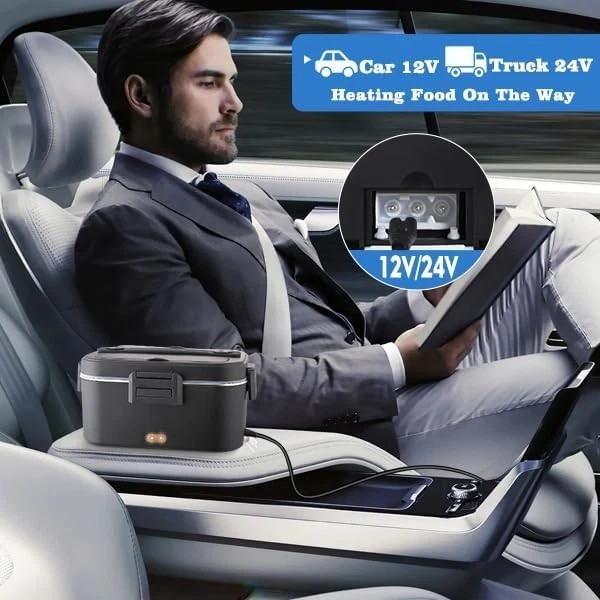 Fiambrera Eléctrica para Adultos 80W Portátil Calefacción Fiambrera para Hombres 3 en 1 Foto 4 de 4