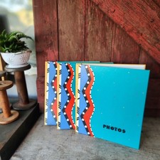 Hallmark Vintage Photo Album With Colorful Geometric Design 12.5" X 11"