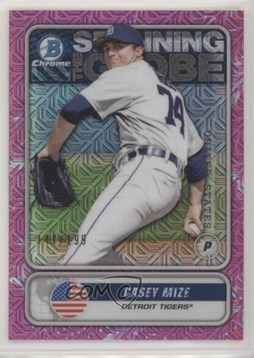 #ad #ad 2020 Bowman Mega Box Pink Mojo Refractor 147 199 Casey Mize #STG CM 0c2 $3.69