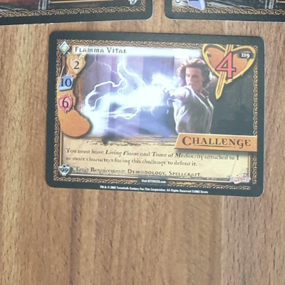 BUFFY THE VAMPIRE SLAYER CCG FLAMMA VITAE   CARD # 119    LIVING FLAME CHALLENGE