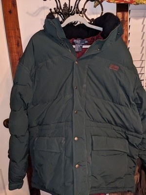 VTG Polo Ralph Lauren Forest green Parka down 80% down 20% waterfowl Coat XXL