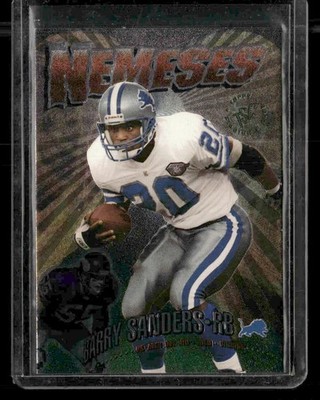 1995 Stadium Club #N1 Barry Sanders / Jack Del Rio Nemeses