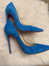 Christian Louboutin So Kate Blue Suede EU36.5 Fits A US 6