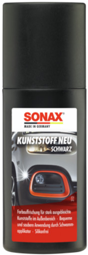 Für SONAX 04091000 Synthetic Material Care Products, Plastic Restorer black