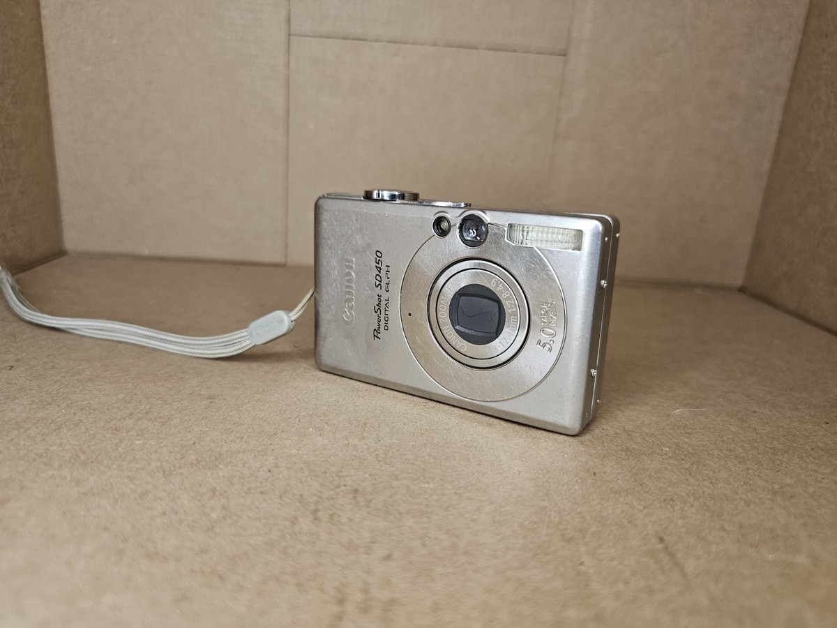 CANON Power Shot SD450 Digital ELPH Camera Untested w/ Battery AS