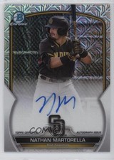 2023 Bowman Chrome Mega Box Mojo Nathan Martorella #BCMA-NM Auto qw7