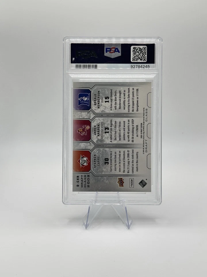 💥 Stephen Curry & James Harden ROOKIE PSA 10💥 2009 UD Draft Edition - Imagem 2 de 2
