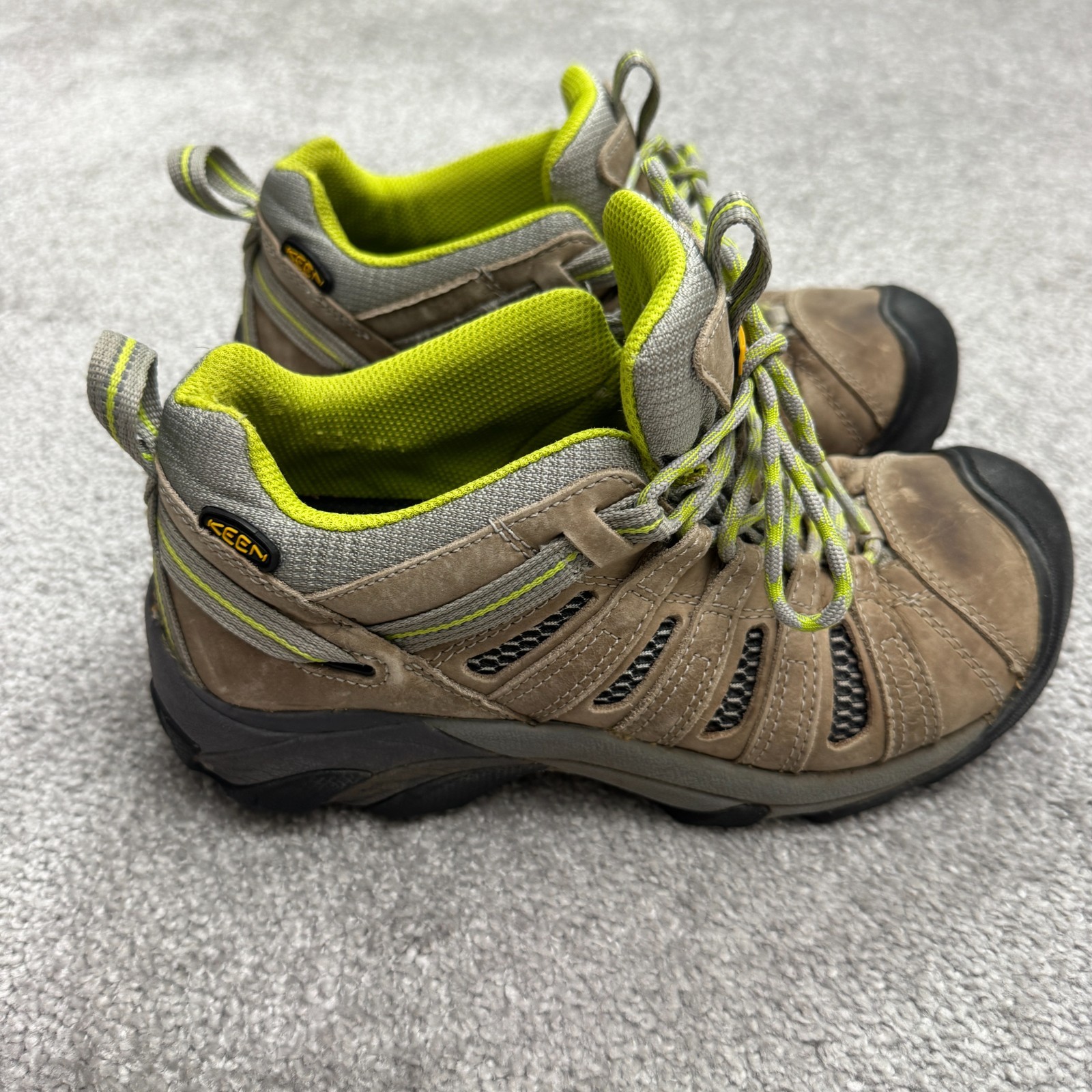 Scarpe sneakers Keen escursionismo outdoor donna 7 5 marrone verde stringate trail Gorpcore