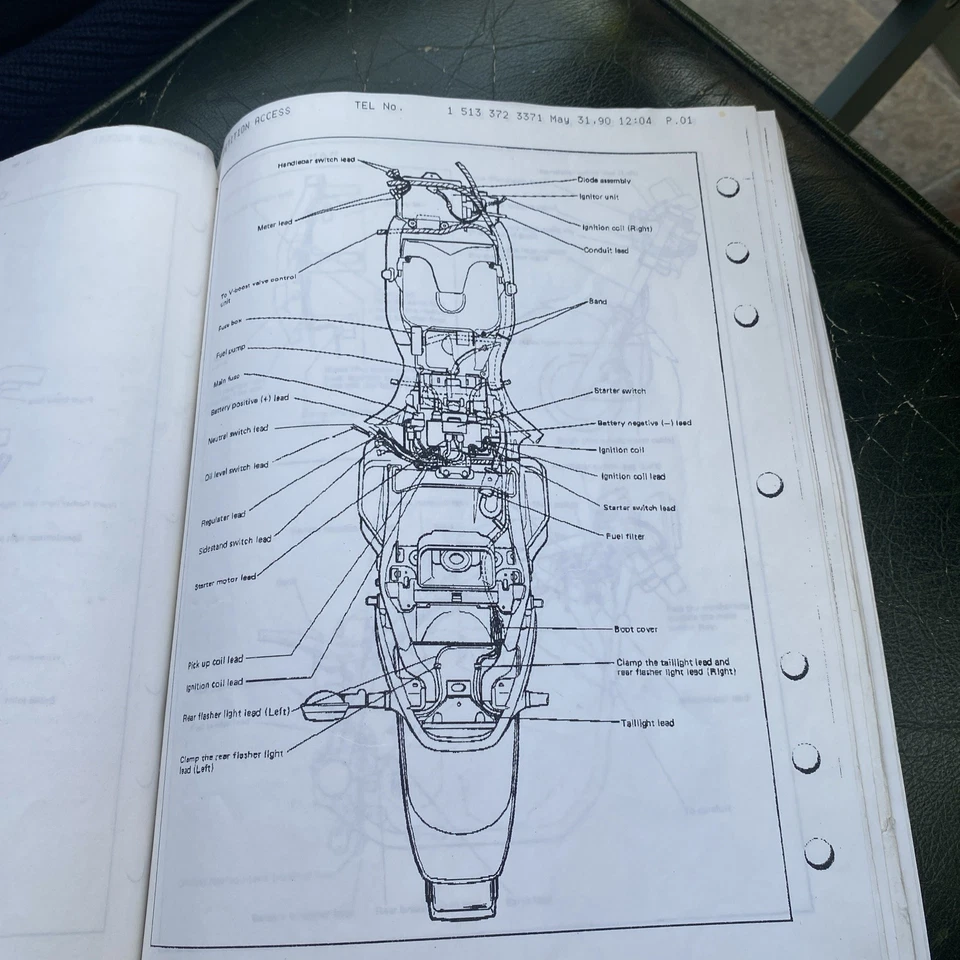 GENUINE YAMAHA WORKSHOP SET UP ASSEMBLY MANUAL VMX 12 V-MAX 1200 VMAX 1985-1991 - Image 4 of 4