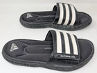Adidas Superstar 3G Men's Size US 9 Slide Sandals Fitfoam Comfort Black G61950