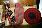 Kids Mini Highland Bagpipes and wool hat ESTATE FIND!