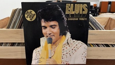 ELVIS-A Canadian Tribute RCA KKL1-7065 Rock 1978 Compilation Gold Vinyl NM