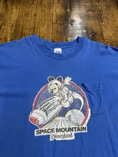 Vintage Disneyland Space Mountain Shirt Size 3XL BVD