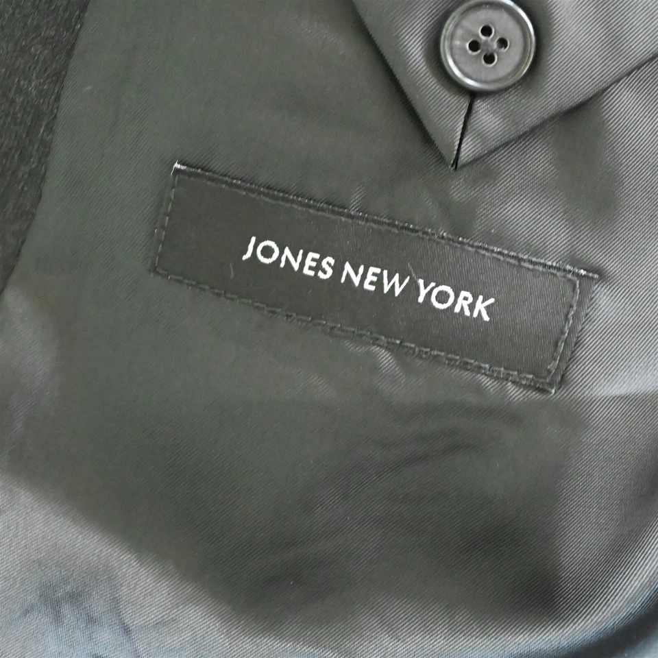 Jones New York 52L 44x29 Charcoal Gray 100% Wool Mens Jacket Pants Suit - Image 4 of 4