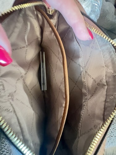 Michael Kors Jet Set MK Signature braun EW Umhängetasche Kuriertasche Neu - Bild 6 von 11