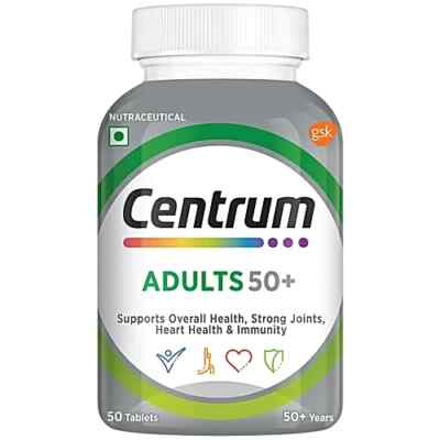 Centrum Adults 50+ With Calcium, Vitamin D & 22 Vital Nutrients For Overall Heal