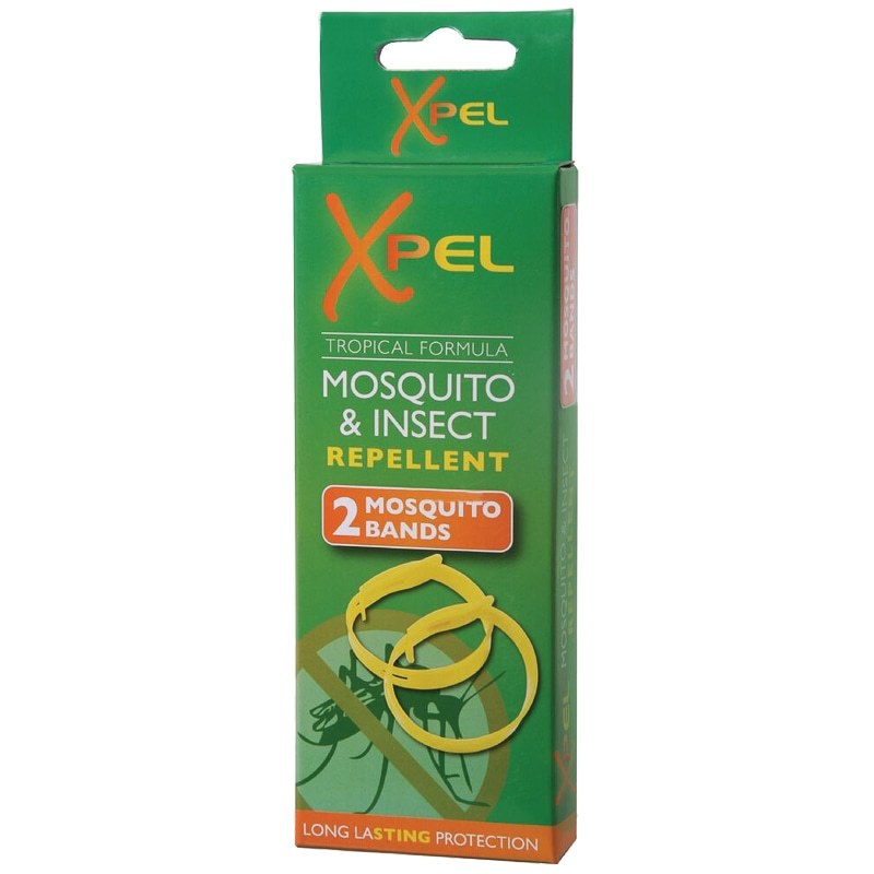 2 x 2 Pack Xpel Mosquito & Insect Repellent Bands Long Lasting 4