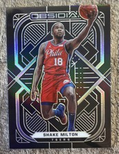 2020-21 Panini Obsidian Basketball Shake Milton #15 Electric Etch 76ers