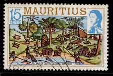 MAURITIUS QEII SG530A, 1978 15c Dutch occupation, FINE USED