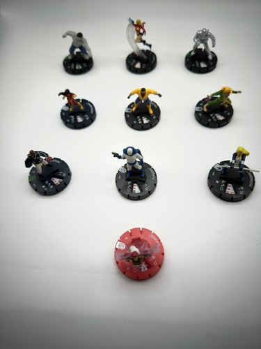 Heroclix Lot Of 10 Assorted Figurines Songbird Mockingbird Plunderer Luke Case - Picture 3 of 16