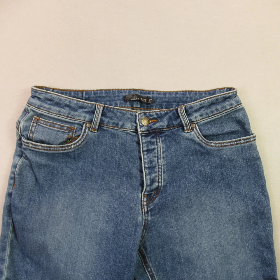 Prana Jeans Womens 16 Regular Denim Pockets Blue Casual Straight Leg - Image 2 of 4
