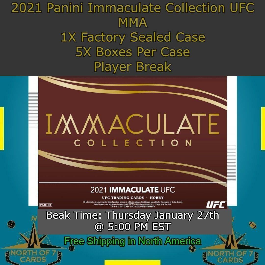 Bas Rutten - 2021 Panini Immaculate UFC MMA 1X Case 5X BOX BREAK #1