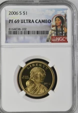 2006 S PF69 Ultra Cameo Sacagawea Dollar NGC Special Label