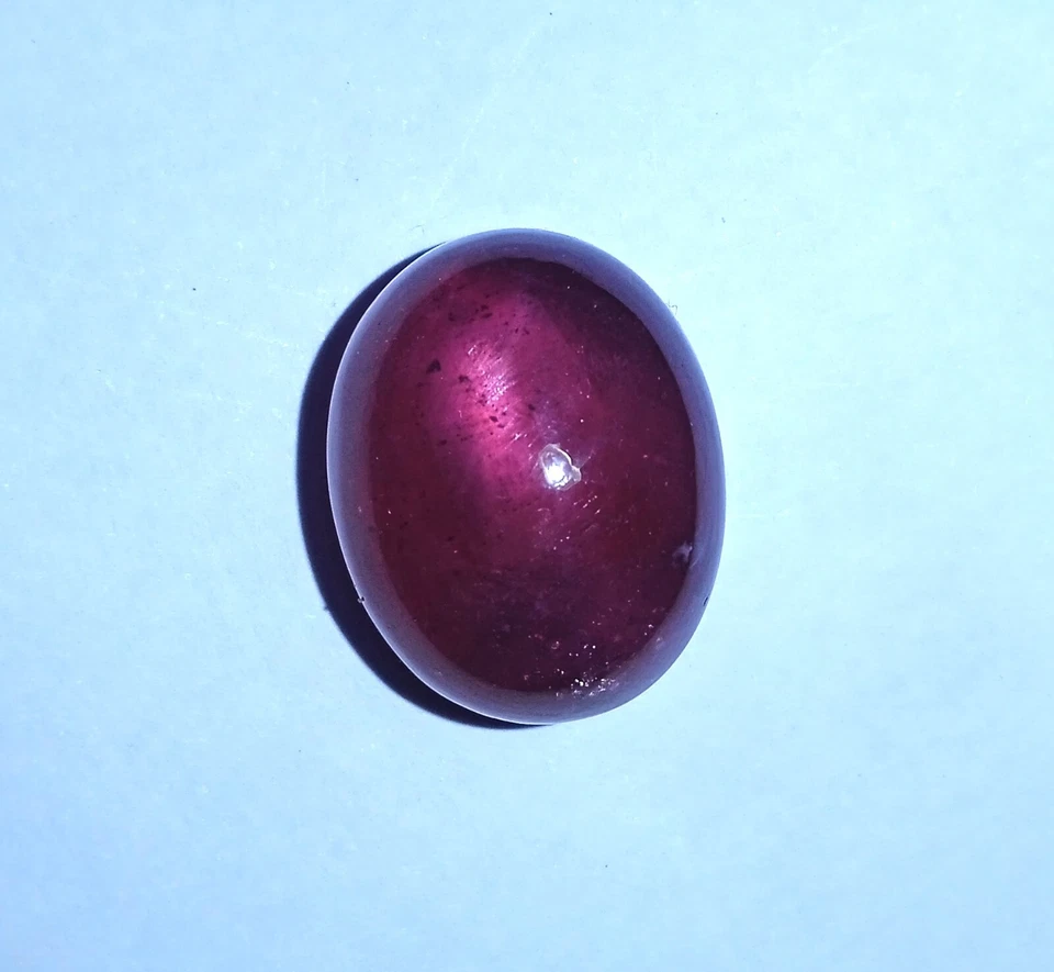 32.2 Ct Natural Glass Filled Stone Purple Pink Color Ruby Oval Shape Cabochon - Image 3 of 4
