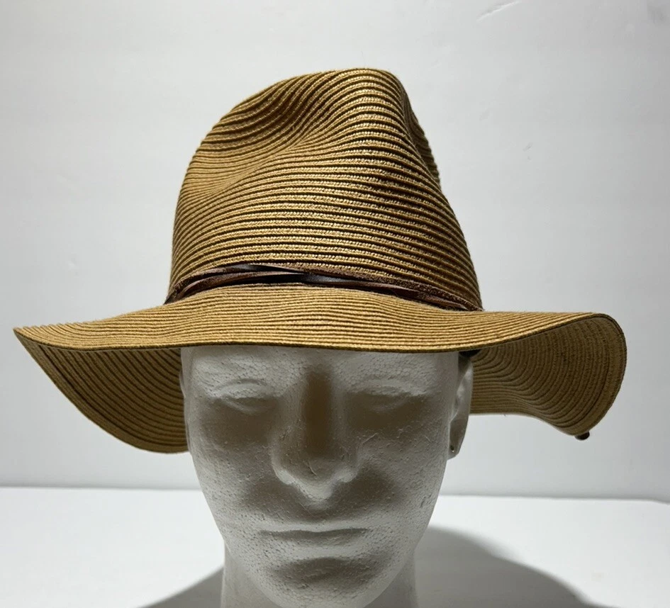 San Diego Hat Company Mens Crushable Fedora with Leather Band Size S/M - Image 2 of 4