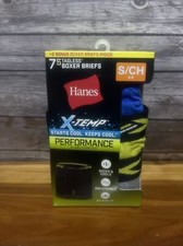 Hanes Boys Underwear, X-Temp Stretch Boxer Briefs 7 Pack New in Package S 6-8