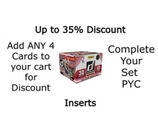 2024-25 Donruss Basketball Inserts Complete Your Set Singles PYC
