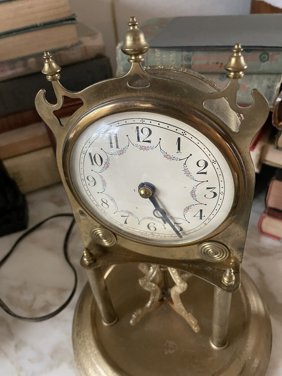 Vintage Masters Crafters Electric Glitter Gold Clock Model