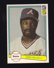 1982 Donruss Eddie Miller #425 Atlanta Braves