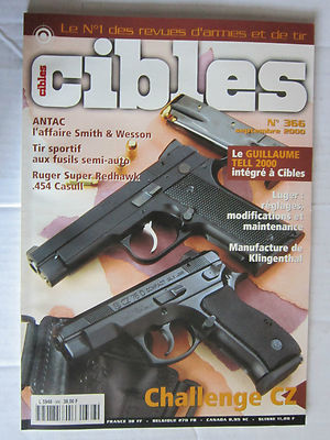ZIELE Nr. 366 /S &W ANTAC/FUSILS Semi-Auto/RUGER SUPER REDHAWK .454 CASULL/