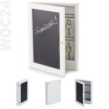 Schlüsselkasten Tafel Holz Schlüsselboard Schlüsselbrett Vintage Landhaus Weiß