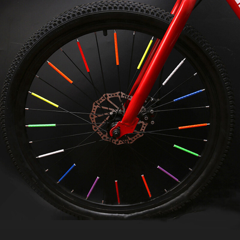 12120 Pcs Bicycle Wheel Spoke Reflectors Bike Cycling Reflective Tubes