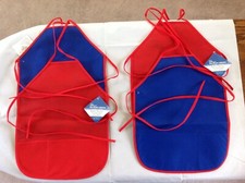 4 Children's Ready To Decorate Reversible Aprons