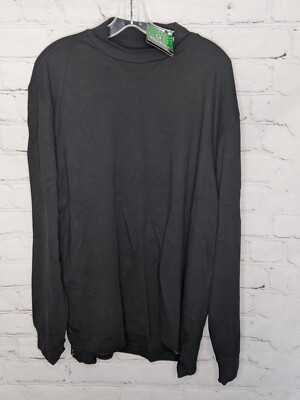 Pro Tour Performance Golf Men's Black Pullover Long Sleeve Mock