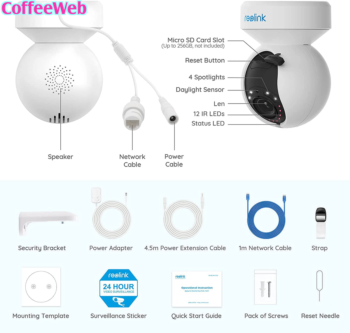 Telecamera PTZ Reolink E1 Outdoor 5MP - WiFi Dual-Band, Visione Notturna A Colori, Auto-Tracking E Sirena - Foto 6